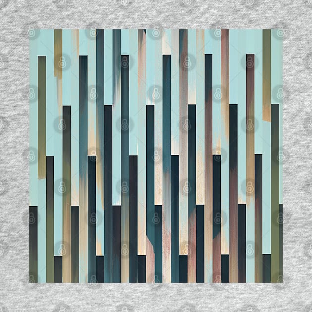 Turque #2 - Abstract Landscape Pattern Graphic Design Decor by DankFutura